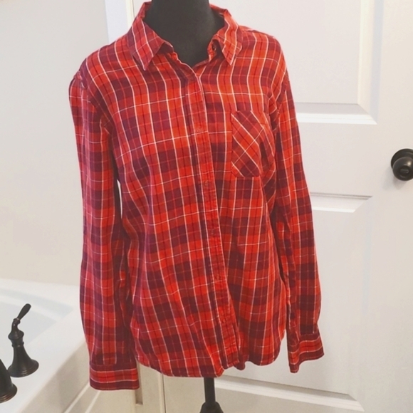 Arizona Jeans Co plaid shirt L - Picture 1 of 8